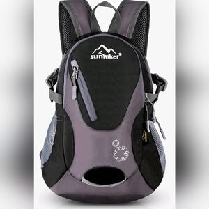 Cycling Hiking Sunhiker Water Resistant Black and Gray Men's Backpack